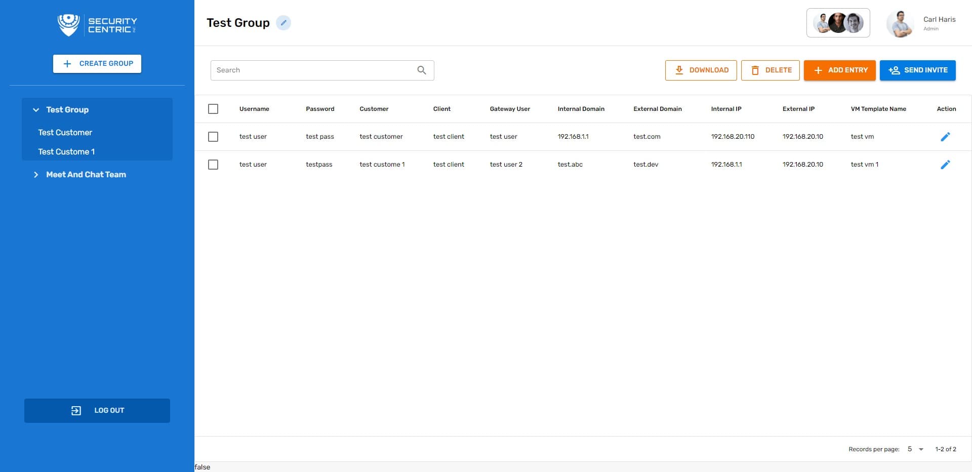 Security Centric CRM
